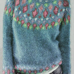 Margovil Long Sleeves Diamond Print Fuzzy Sweater(in 3 Colors)