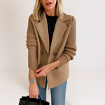 Martine™ - Elegant Jacket with Knitted Sleeves