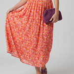 Juna | Short Sleeve Ditsy Floral Print Midi Dress