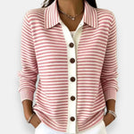 Nola – Striped Button Cardigan