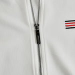Sporty Retro White Striped Embroidered Sleeveless Vest And Wide-Leg Pants Set