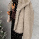PREMIUM GREY FUR COAT