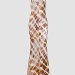 Sling V-neck Slit Print Sexy Mid-waist Maxi Dress