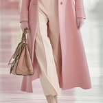 Elegant Classic Lapel Single-breasted Long Tweed Coat