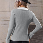Nadorine Bell Sleeve Lapel Sweater