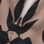 A-line Flared Sleeves Printed Tied Waist V-neck Maxi Dresses