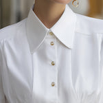 Classic Tailored Button-Down Blouse