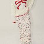 Rosalia Red Bows Knit Sweater