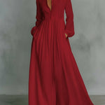 Harper White | Elegant Long Sleeve Maxi Dress For Women