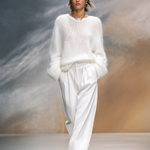 Elegant Solid Color Round Neck Loose Pullover Sweater