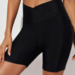 High Waisted Tummy Control Bikini Bottoms Stretchy Quick Dry Water Beach Shorts with Pockets