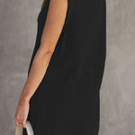Casual Solid Slit O Neck A Line Dresses