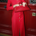 Bodycon Long Sleeves Buttoned Solid Color V-Neck Maxi Dresses Shirt Dress