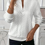 Sofía | Elegant Quarter-Zip Sweater
