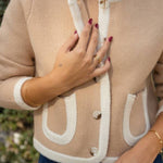 Selena Casual Beige Cardigan