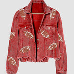 Game Day Football Corduroy Long Sleeve Jacket