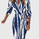 Alina | Elegant Wrap Dress with Print