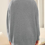 Open Front Oversized Button Lightweight Sweaters V Neck Loose Cardigans Knit Outwear