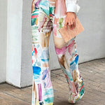 Loose Printed Pants Trousers