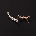 Timeless flower-shaped earrings
