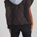Fall and Forever Zipper Pocket Hooded Quilted Cotton Vest