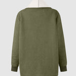 Fleece Long Sleeve Warm Teddy Coat Lapel Cardigan With Pocket