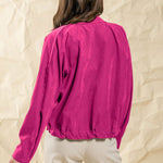 Brushed plaid lapel multi-button two-pocket midi jacket