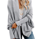 Knitted Casual Knitted Solid Cotton Winter Cardigan