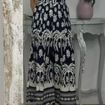 Printed Loose Wide-leg Casual Trousers