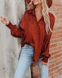 Nadorine Satin Button Down Blouse Zebra Print Lantern Casual Long Sleeve Collared Shirts Tops