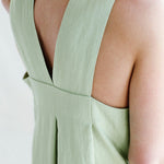 Solid Casual Loose Square Collar Sleeveless Backless Summer Long Midi Dress