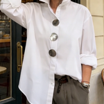 Amara | Stylish Button Stand Collar Blouse
