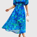 Paulina | Flattering Floral Midi Dress