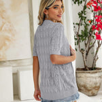 Nadorine Short Sleeve Crochet Cardigan