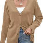 Nadorine Women's Oversized Button Sweaters Open Front Cardigans