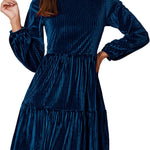 Zeagoo Women's Velvet Dress Elegant Evening Dress