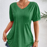 Nadorine Blouse Women's V-Neck Casual T-Shirt (DE Only)