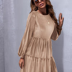 Nadorine Women's Long Sleeve Elegant Velvet Dress (DE Only)
