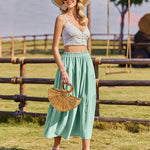 Nadorine Long Women's Elegant Maxi Skirt with Pockets (DE Only)