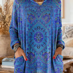 Alice | Retro Ethnic Print Hooded Tunic