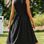 Zeagoo Women's Summer Tank Midi Dress with Pockets