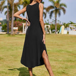 Nadorine Women Casual Summer Dress Pleated Sundress