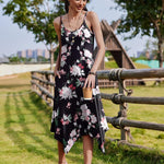 Nadorine Women Midi Dress Bohemian Beach Cover Up Dress