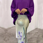 Long Sleeves Loose Hollow Solid Color Round-Neck Blouses&Shirts Tops
