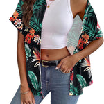 Nadorine Short Sleeve Casual Roll-Up Cuffed Tops