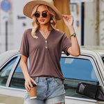 Zeagoo Women's T-Shirt Short Sleeve Basic Long Blouse (DE Only)