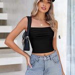 Nadorine Women's Sleeveless Crop Tops