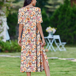 Nadorine Women Floral Summer Dress Casual Beach Dress