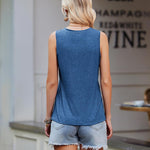 Zeagoo Women's Tank Top Sleeveless Tops V-Neck Blouse (DE Only)