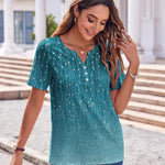 Zeagoo Womens Casual Short Sleeve V Neck Shirts
